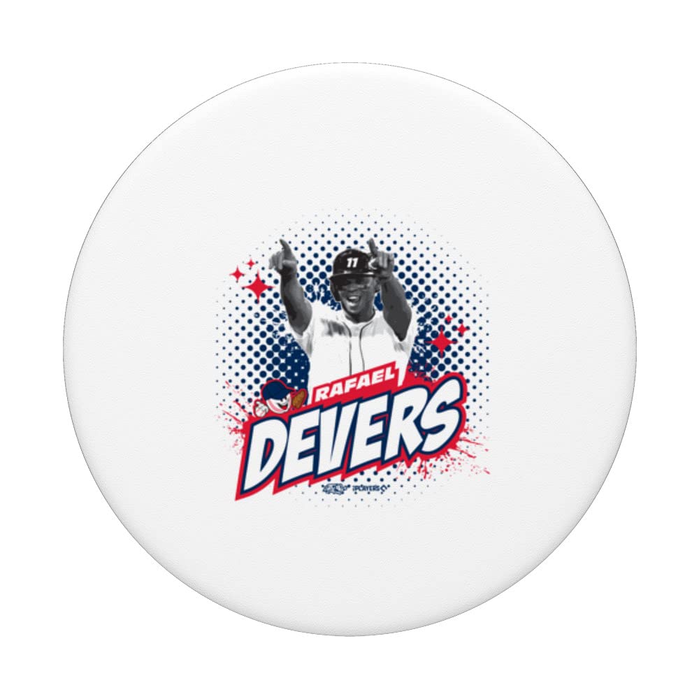 Rafael Devers Boston Baseball Sket One x MLB Players PopSockets Swappable PopGrip, Black - Image 3
