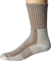 Thorlos Men's Thick Padded Light Hiking Socks, Crew, Walnut Heather, X-Large (Men's Shoe Size 13.0-15.0)