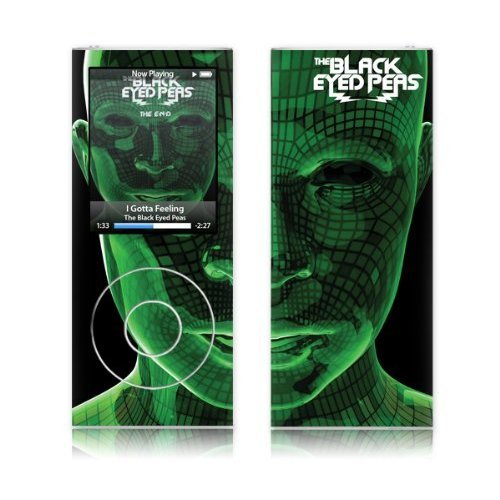MusicSkins MS BEP10005 Funda para mp3/mp4 Negro, Verde Vinilo   Fundas para mp3/mp4 (Funda, Negro, Verde, Apple, iPod Nano 4G, Vinilo, Resistente a rayones)