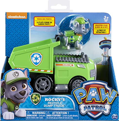 Paw Patrol – Rocky’s Recycle Dump Truck Vehicle With Rocky Figure #TOP4