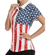 Little Beauty Women's Golf Polo T Shirts Short Sleeve Collared Lightweight Athletic Print Tennis ...