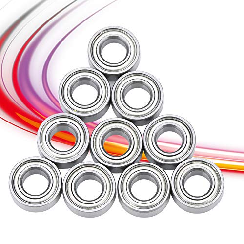 10 Pcs MR105zz Steel Mini Ball Bearing, Wear Resistant Accessories for 3D Printer, Made of Steel, Suitable for High Wear Applications, Long Product Life