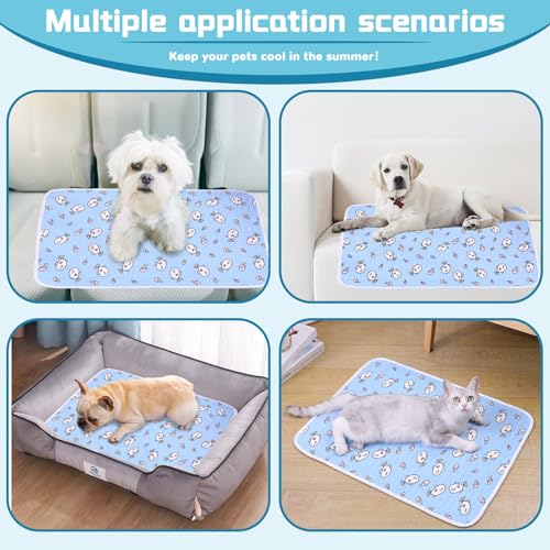 Tapis de refroidissement chien 50x70 cm auto-refroidissant lavable - 8