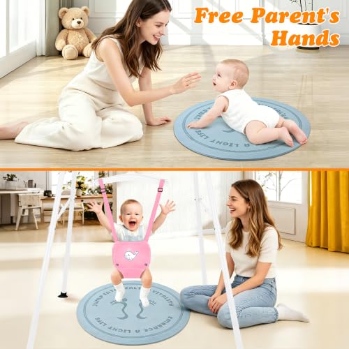 Columpios y Saltadores para Bebés Plegables con Alfombra de Yoga para 6–24 Meses miniatura 5