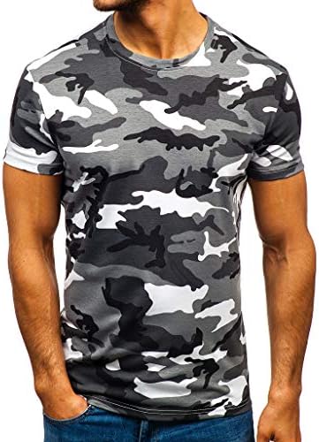 Long Sleeve Button Up Shirts for Men Men's Military Short Sleeve T-Shirts Crew Neck Camouflage Tee Shirts Summer Outdoors Sports Tank Tops Slim Fit Mens Tee Shirt Pack