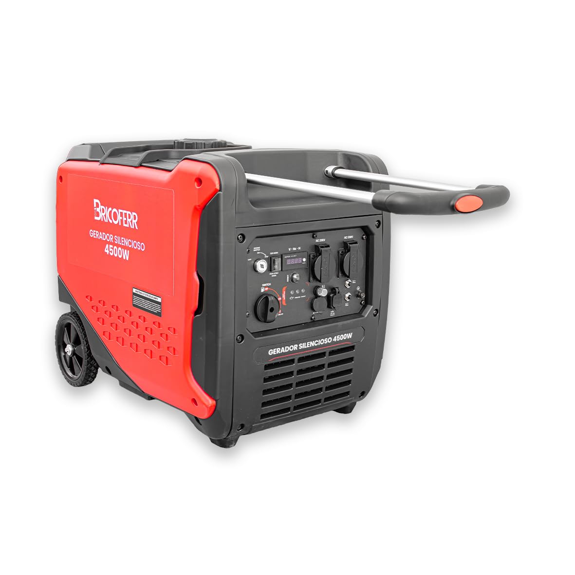 Bricoferr Generador Silencioso 4500 W 9 HP