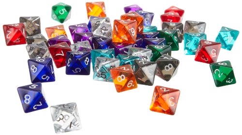 Cube de 8 côtés en plastique transparent haute visibilité lot de 50