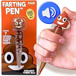 Farting Poop Pen with Multiple Funny Sounds Easter Basket Stuffers Gag Gift for Kids Surprise Prank Toy for The Entire Family Office Novelty Present Original