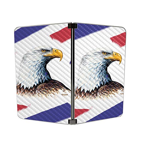 Image of MIGHTY SKINS MightySkins Carbon Fiber Skin for Microsoft Surface Duo - Eagle Head | Protective, Durable Textured Carbon Fiber Finish | Easy to Apply, Remove, and Change Styles | Made in The USA