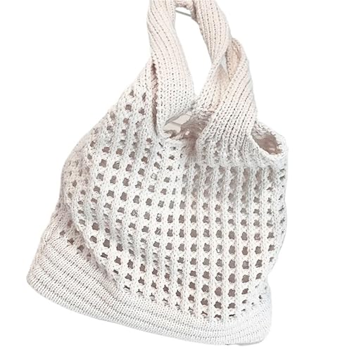 Cabas fourre-tout en tricot pour femme grand sac de plage ajouré