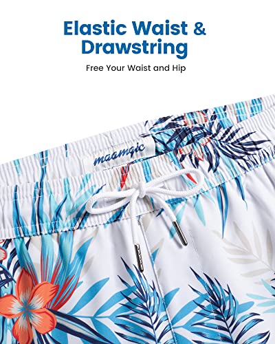Image of maamgic 2 in 1 Mens Swim Trunks 7 Inch Swim Shorts Swim Suits Board Shorts