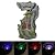 Alpine Corporation WIN1628 Outdoor Floor Tree Bark Water Fountain with LED Lights, Waterfall Garden Fountain, 32" H, Gray