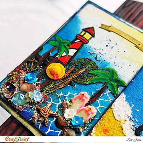 CrafTreat Reusable Lighthouse Stencils for Painting on Wood, Canvas, Paper, Fabric, Floor, Wall and Tile - Nautical - 6x6 Inches - DIY Art and Craft Stencils - Large Nautical Stencils - Image 2