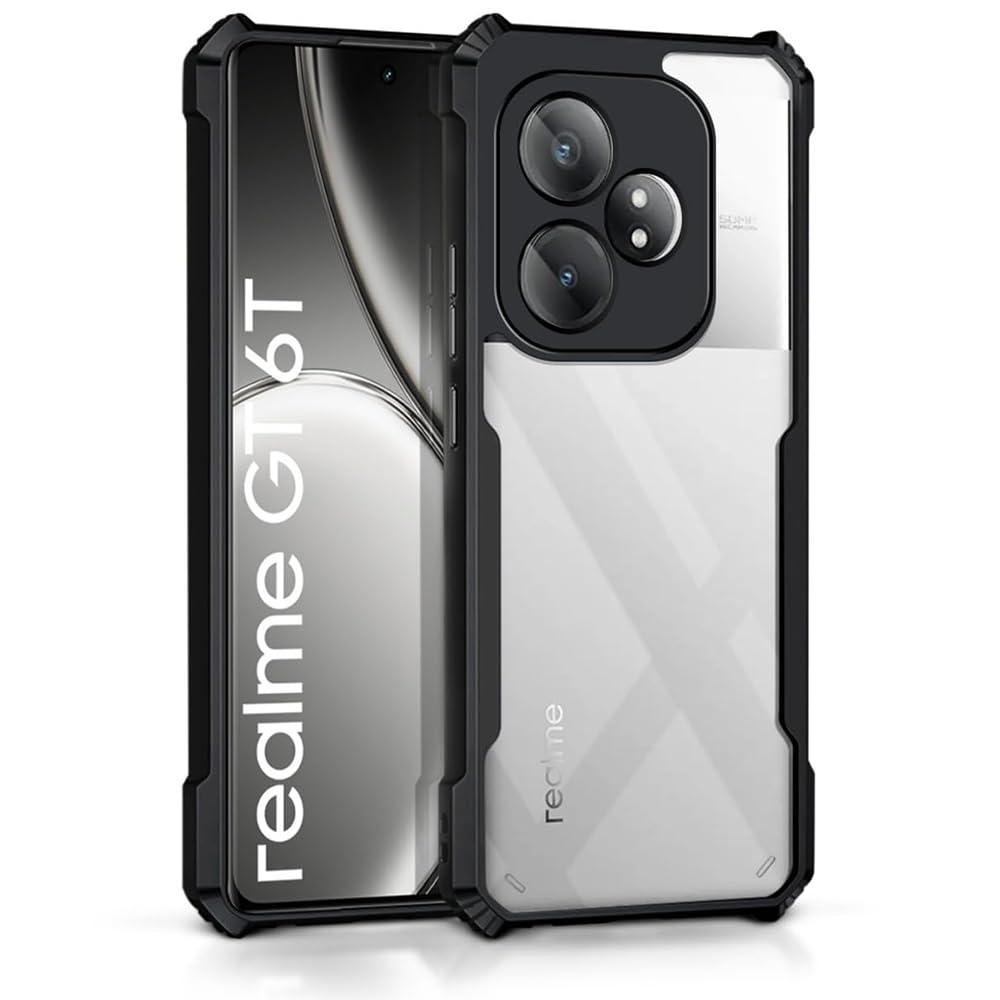 Amazon Brand- Solimo Basic Case for Realme GT 6T 5G (Thermoplastic Polyurethane_Black) (B0D9FBCZ43) Amazon Price History, Amazon Price Tracker