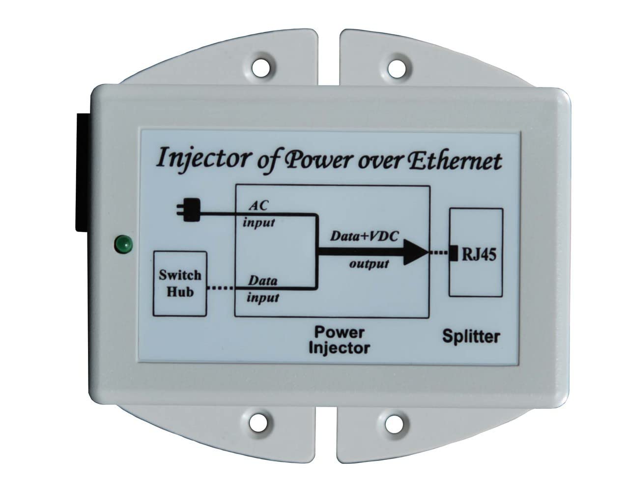 TP-POE-48GD - 100-240VAC Input, 48V 802.3af Gigabit PoE Injector, 17W, with US Power Cord