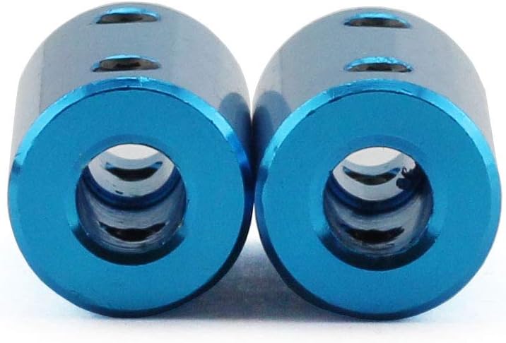 Bеѕt Cуbеr Mоndау 🔥 ZRM&E 2-Pack 5-8mm Aluminium Alloy Couplings Shaft DIY Car Boat Airplane Model Shaft Fitting Accessory 3D Printers Parts Motor Rigid Coupler Connector Blue