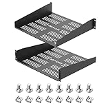 Étagère de rack de serveur 1U – Plateau universel ventilé en porte-à-faux pour rack et armoire d'équipement réseau de 19