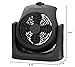 LifePlus 2 in 1 Heater Fan Combo, Portable Cooling Desk Fan, Air Circulator Fan 45° Tilt, 2 Wind Speeds, 1500W Overheat Protection Personal Small Floor for Home Office Black