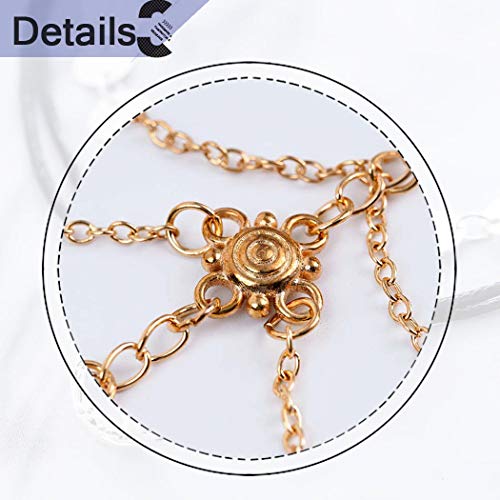 Jeairts Punk Foot Jewelry Barefoot Sandals Gold Coin Ankle Bracelets Boho Tassel Anklets For Women And Girls(Pack Of 2)(Gold) #TOP2