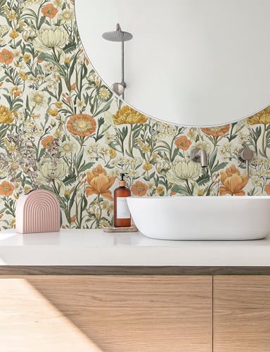 Papel tapiz autoadhesivo impermeable lavable de vinilo para baño y cocina 6