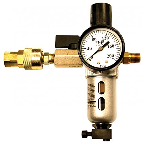 Model 1559A-ASSY Mini air line filter, gauge, regulator, ball valve, and quic...