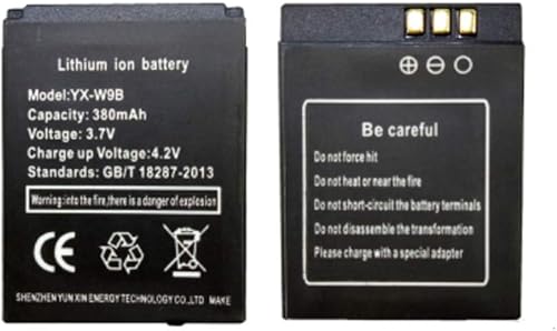 Octelect Baterías de reloj inteligente yx-w98 con 380 mAh