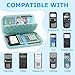 Hard Case Compatible with Texas Instruments TI-84 Plus CE/TI-84 Plus/TI-Nspire CX II CAS/TI-Nspire CX II/TI-83 Plus/Casio fx-9750GII Graphing Calculator, Storage Box with Bubble Protection-Green