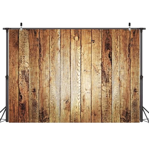 Fondo fotográfico de madera 10x8 FT para cumpleaños miniatura 1