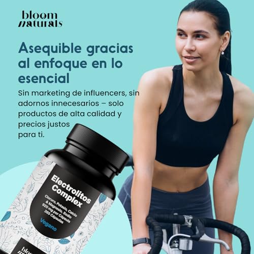 Miniatura 6 de Electrolitos Complejo 365 Cápsulas Cloruro, Potasio, Calcio, Magnesio Y Sodio 920 Mg Por Cápsula Vegano Y Producido En Alemania Electrolytes Supplement