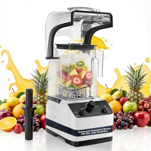 Hijolla Commercial Blender for Smoothies, Professional Blender, High Speed Quiet