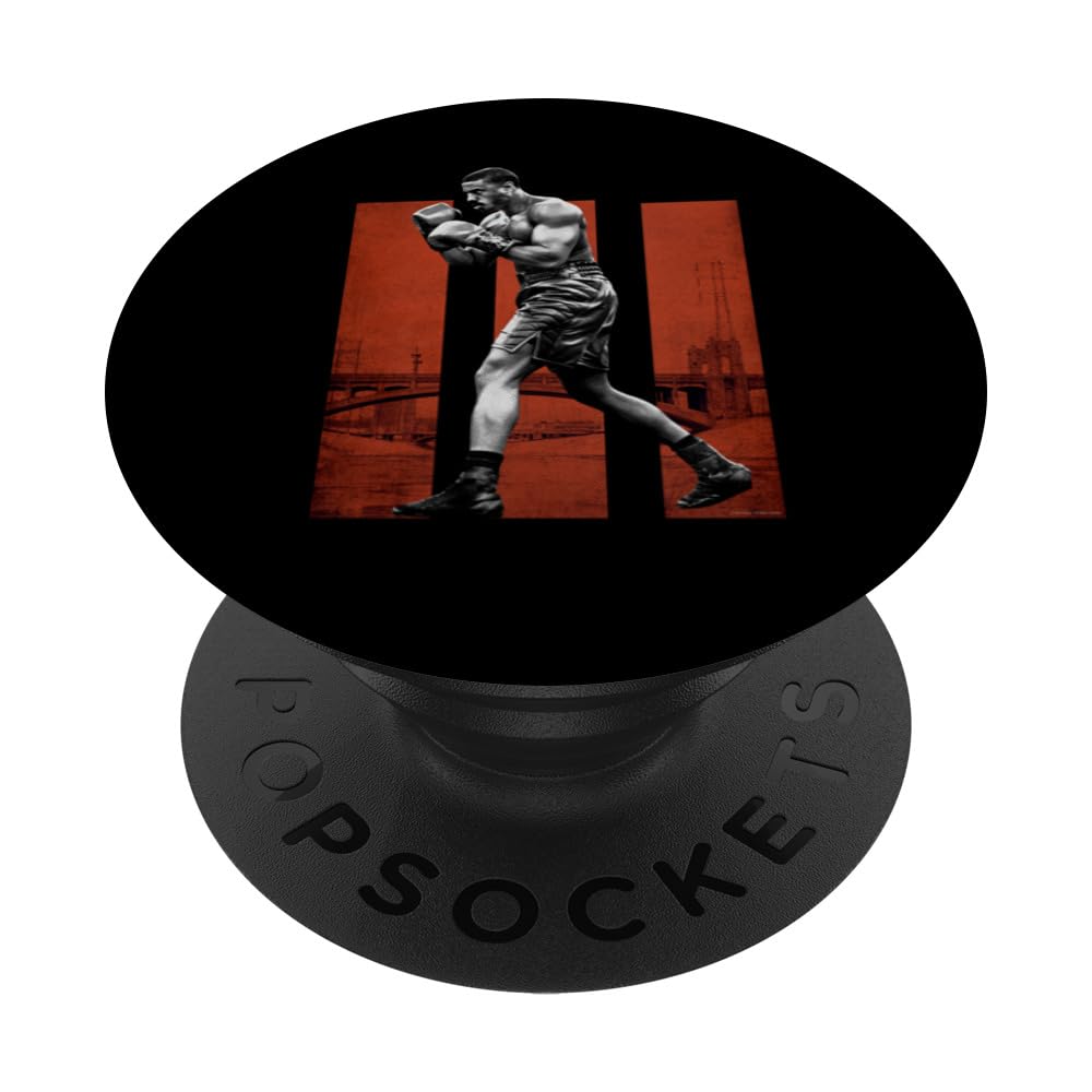 Adonis Creed pose faced left on III red PopSockets Adhesive PopGrip, Black