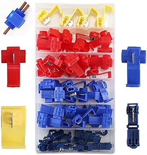 HO2NLE 65pcs Quick Splice Connector Terminals Wire Connectors Electrical Terminals for Motorcycle Car Automotive and Home WiringA Projects 3 Size Red Blue Yellow