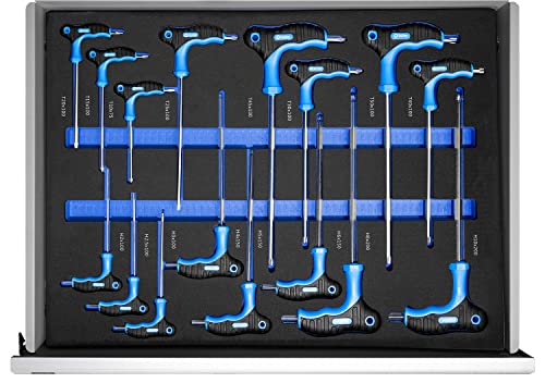Bensontools Werkzeugwagen gefüllt mit Werkzeug Werkstattwagen Werkzeugschrank Werkzeugkiste, für Heimbüro – Bild 7
