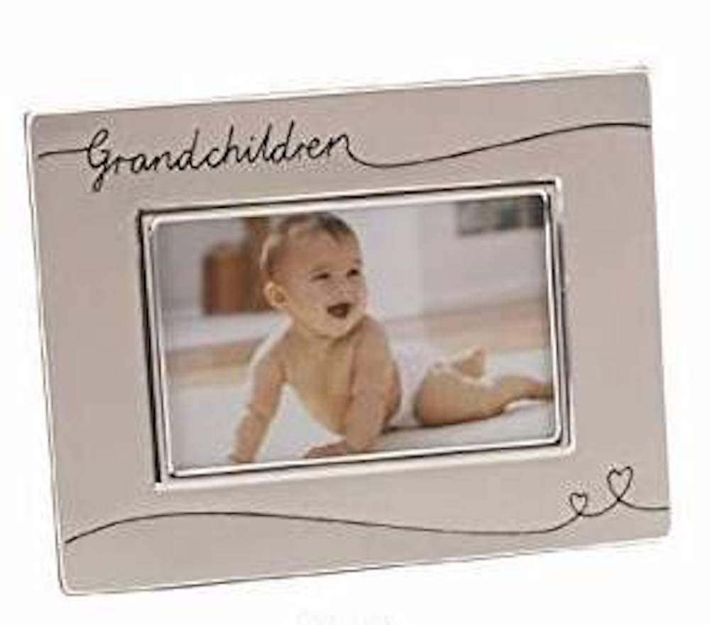 Widdop Bingham 4" x 6" Two Tone Silver plate Grandchildren Photo Frame