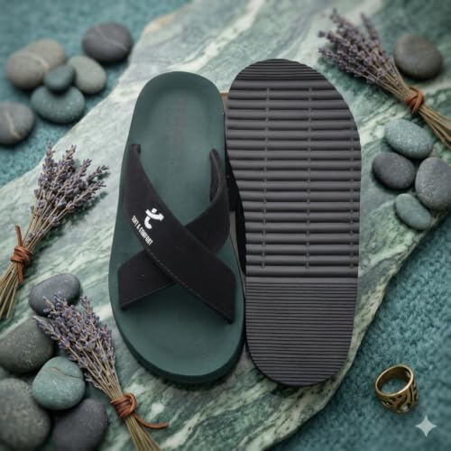 Generic Ortho+ Comfort Men Cross Strap Flip Flops - Image 3