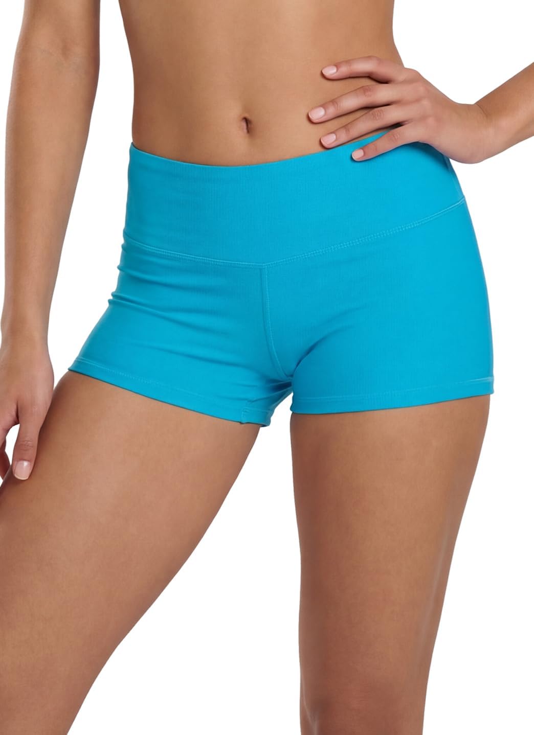 Sporti Women's High Waisted Swim Shorts, 2.25"/ 4.5"/ 8" Inseam Swimming Boyshort, UPF 50 Women's Board Shorts, Tummy Control