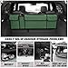 AUCELI Car Trunk Organizer, Backseat Hanging Large Storage with Adjustable Straps, Waterproof Collapsible Cargo Bag with 4 Pockets, Sturdy Space Saver Frees Trunk Floor for SUV, Truck, MPV