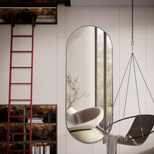 Espelho Grande Corpo Inteiro De Parede Moldura Aço Dourado 150x60...