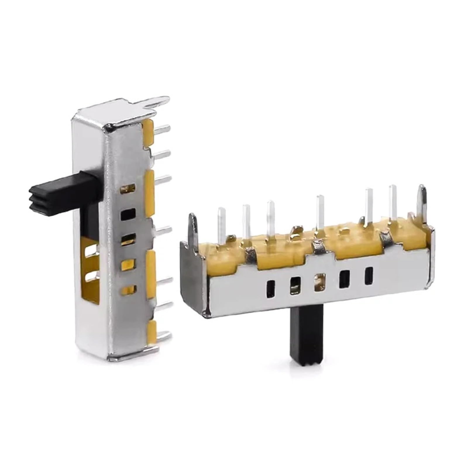 AUOQKQUT 10pc SS-15D01 G5(1P5T) Single-row 6-pin five-speed vertical slide switch with ball toggle switch