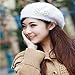 seven wolves Fashion Pearl Beret Hat for Womens, Wool French Beanie Cap Hat Winter Clothes Accessory Warm Hat, White 2