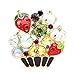 U/N Rhinestone Esmalte Frutas Cesta Broches Mujeres Fresa Calabaza Bodas Fiesta Broche Alfileres Regalos
