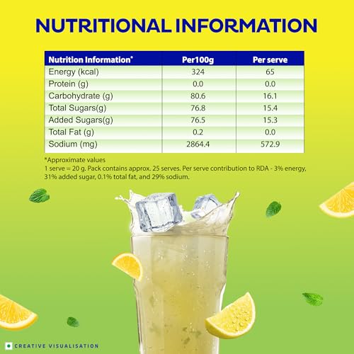 Image of Nestle Shikanji Masala Lemon & Masala Flavours Premix, 500g Pouch | Made With Added Lemon & Masala Flavours for a Refreshing Shikanji