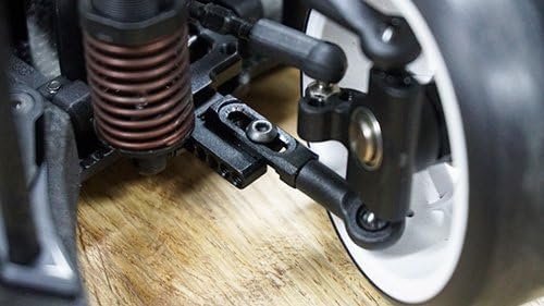 Yeah Racing Aluminum Trackwidth Adjustable Low Profile Front Suspension Arm For Yokomo YD2 Black #YKYD-007BK