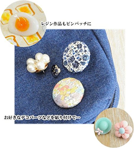 Amazon.co.jp: MYmama ピンバッチ 留め具 金具 パーツ 蝶タック