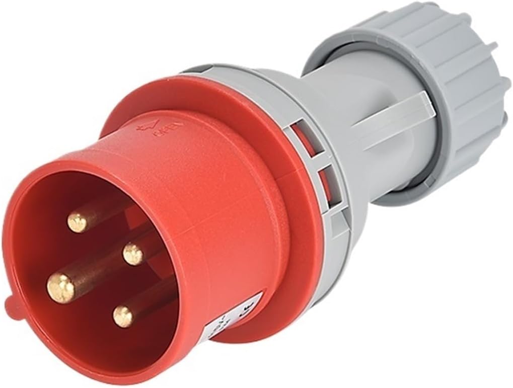 Industrial Plug and Socket Connector Three-Phase 3-core 4P5 Hole 16A/32A Waterproof Non-Explosion-Proof IP44(4p32a Ip44 Plug Gp 264)