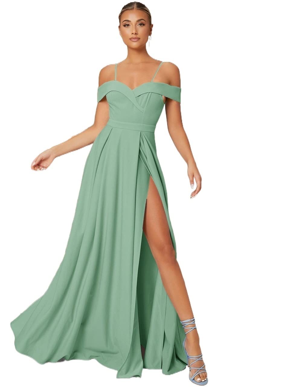 modelos de vestidos verde menta