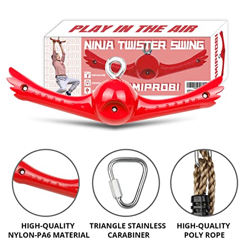 image for YAMIPROBI Ninja-Twister Swing Spins Set: Slackline Attachments - 360°
