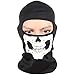 Aikuer Black Balaclava Ghosts Skull Full Face Mask, Carnival Masks Tactical Balaclava Hood for Men Women Youth Halloween Cosplay Outdoor Sport Cycling Hiking Skiing