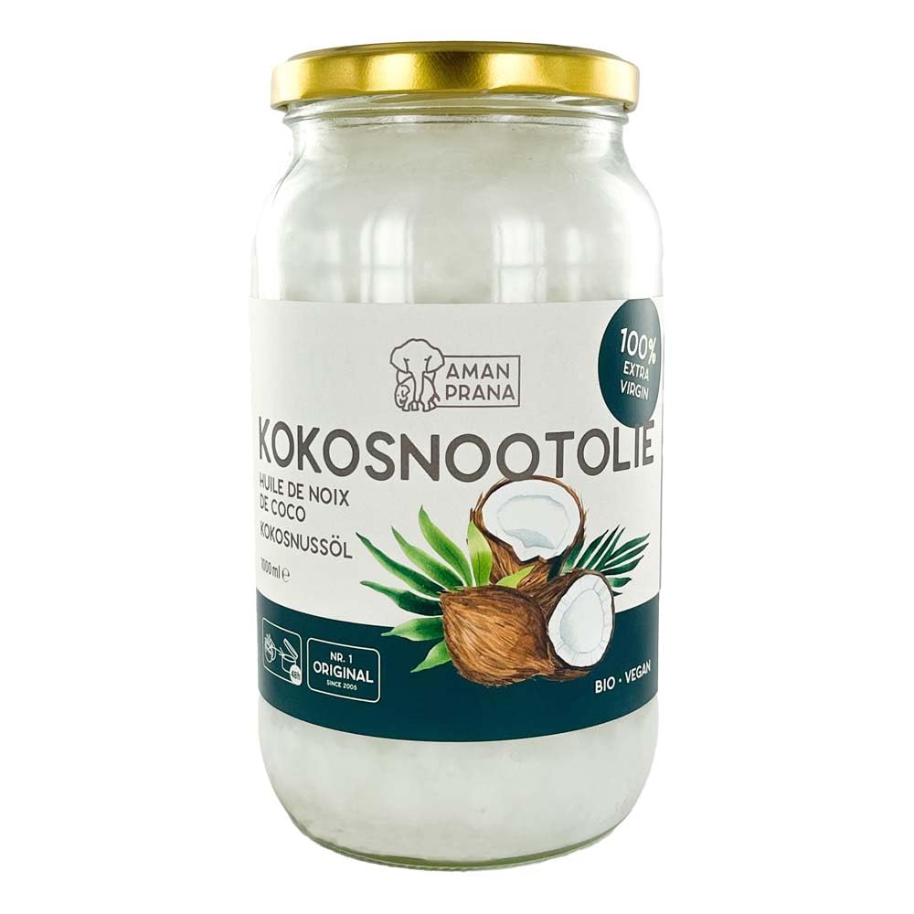 Amanprana Fair Trade Bio Kokosöl, 1L (2)