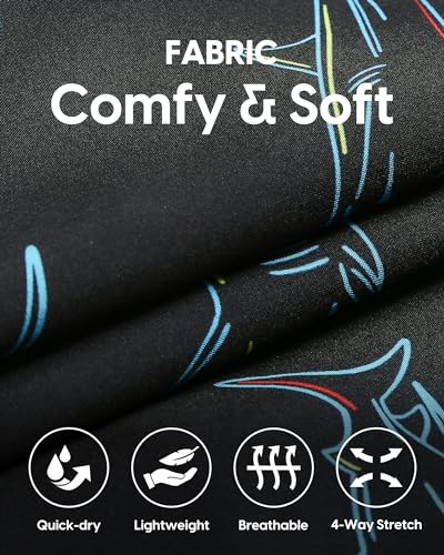 Mens Swim Trunks with Compression Liner Stretch 7" Bathing Suit Beach Shorts3